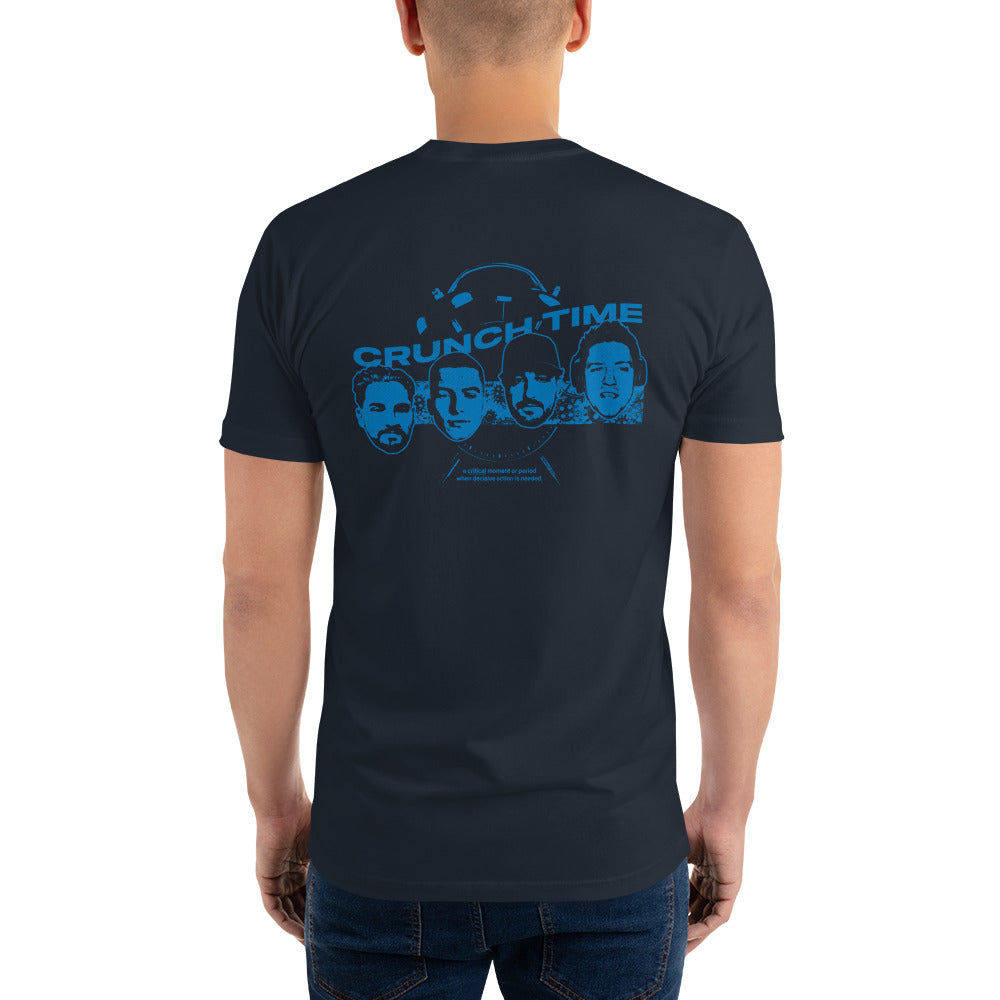 Blue Logo Crunch Time Crew Short Sleeve T-Shirt