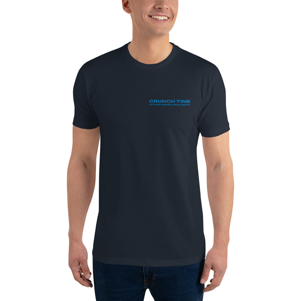 Blue Logo Crunch Time Crew Short Sleeve T-Shirt