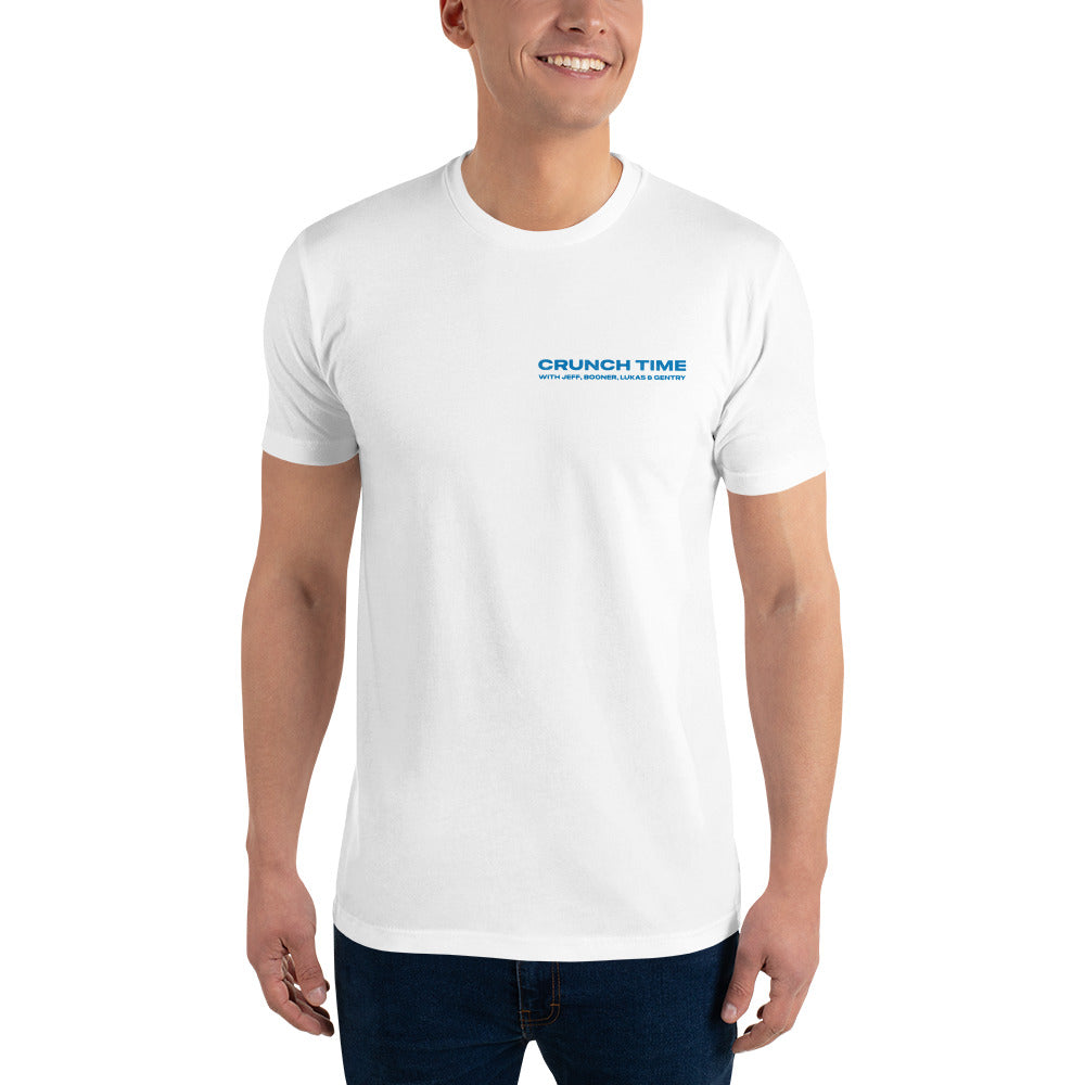 Blue Logo Crunch Time Crew Short Sleeve T-Shirt