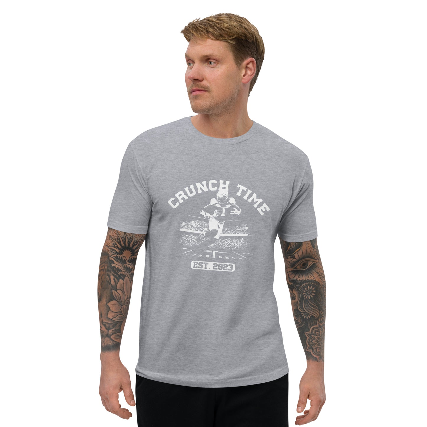 Crunch Time Football Short Sleeve T-Shirt (White Logo)