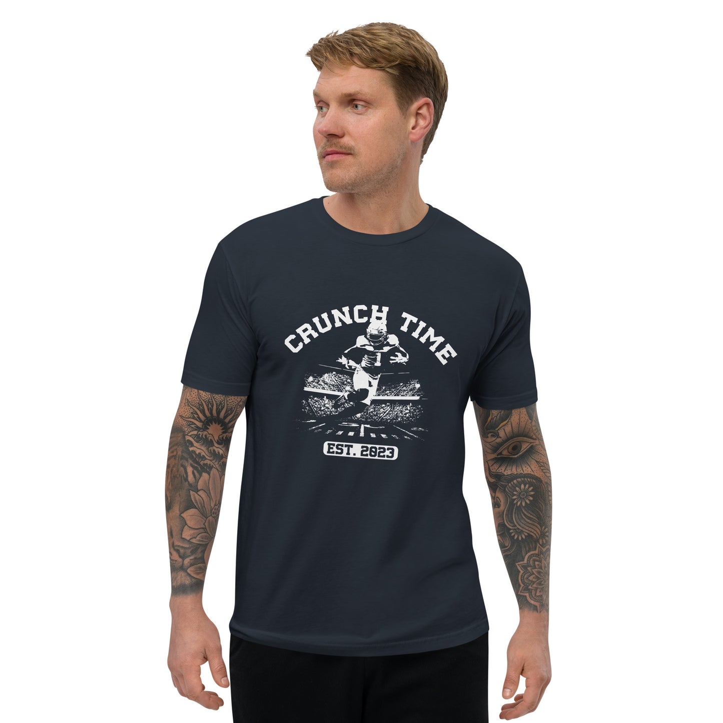 Crunch Time Football Short Sleeve T-Shirt (White Logo)