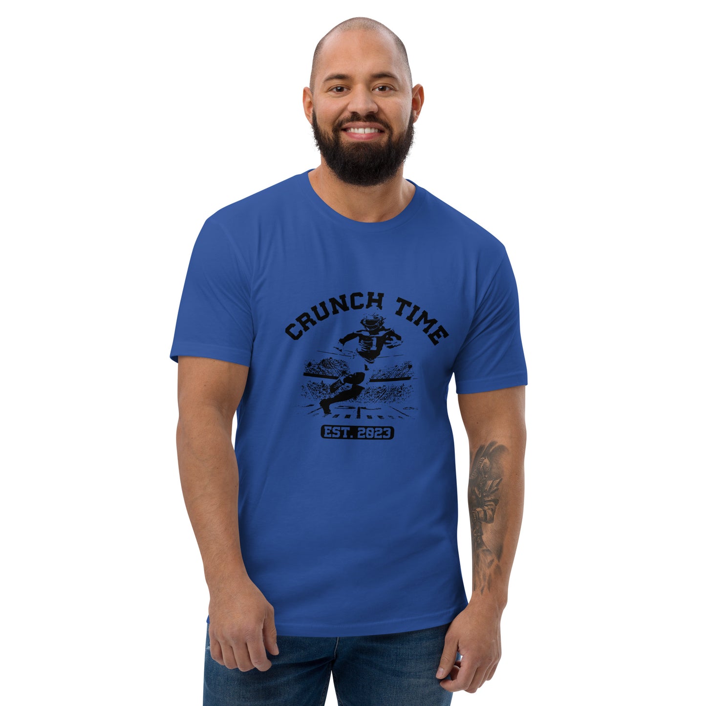 Crunch Time Football Short Sleeve T-Shirt (Black Logo)